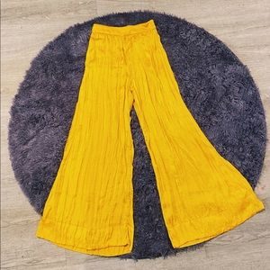 ZARA Flowy Gold Pants - XS